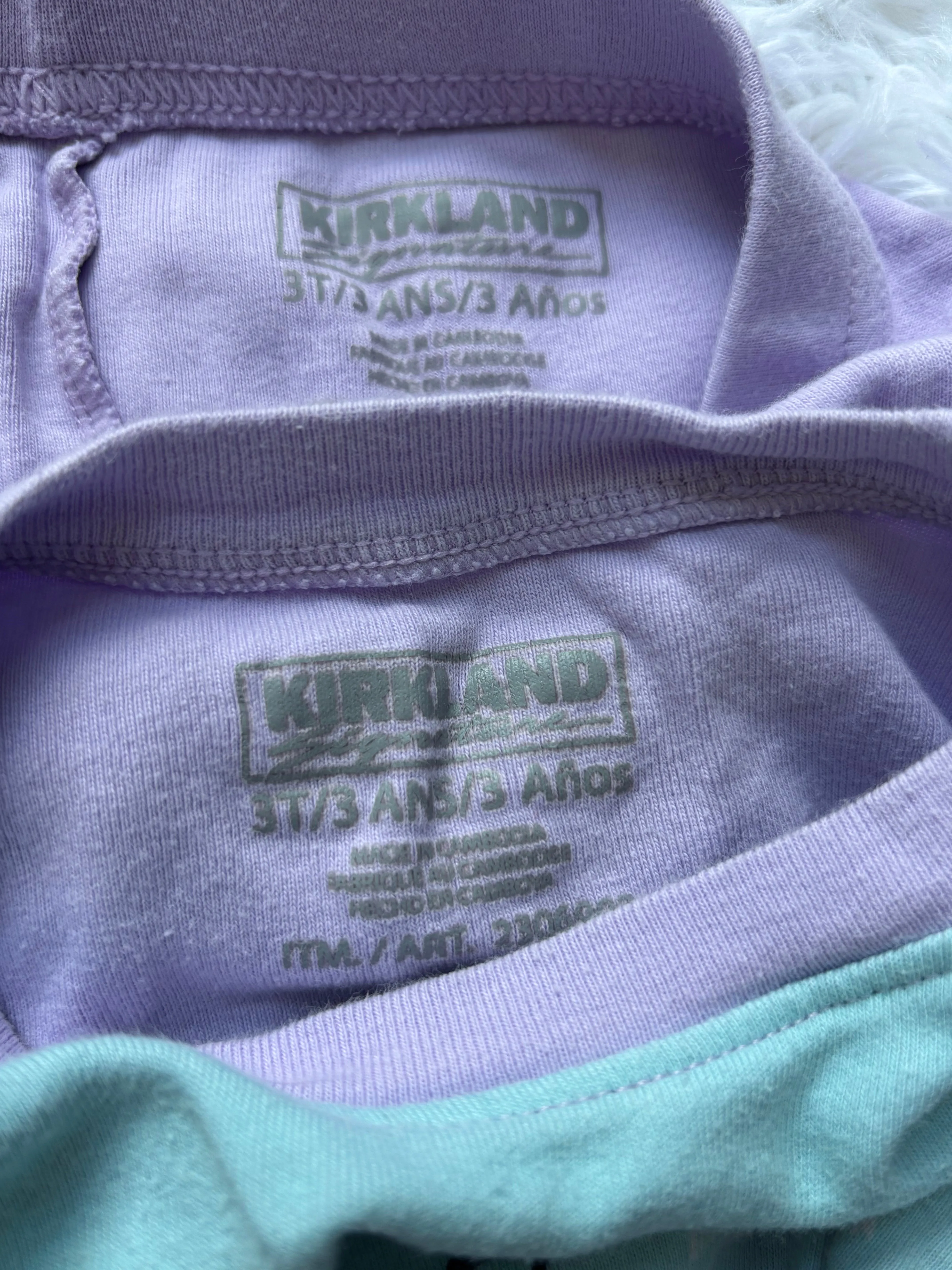 2 pair of 2-piece Kirkland pajamas, size 3T, girls, Kids 3T