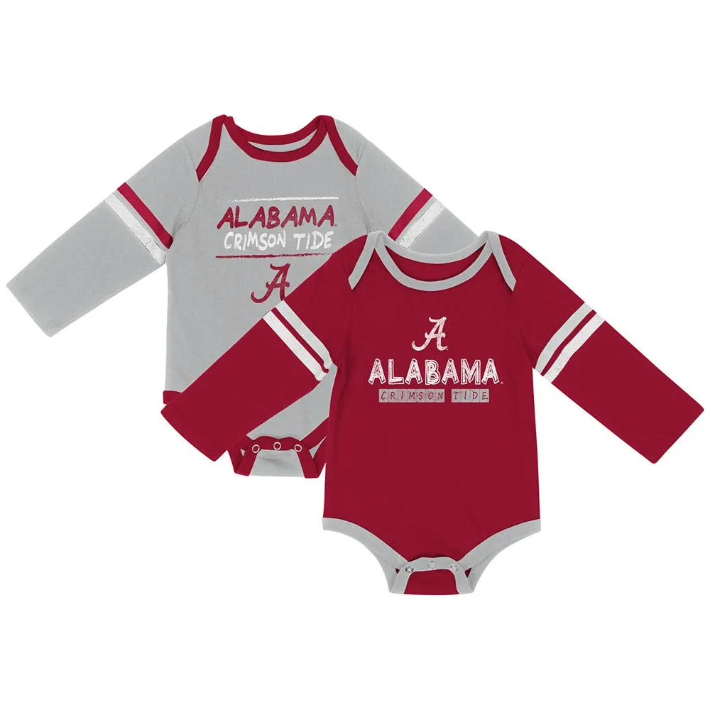 Alabama Crimson Tide Colosseum INFANT Boy's LS One Piece Outfit 2 Pack