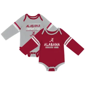 Alabama Crimson Tide Colosseum INFANT Boy's LS One Piece Outfit 2 Pack
