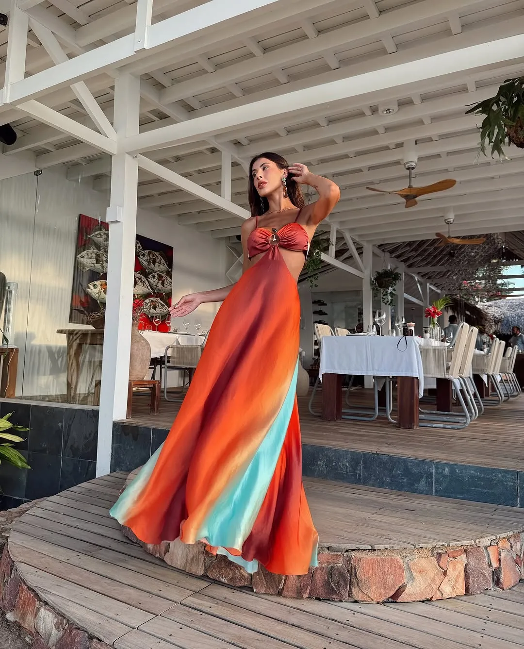 Alexa Luxe Gradient Dress