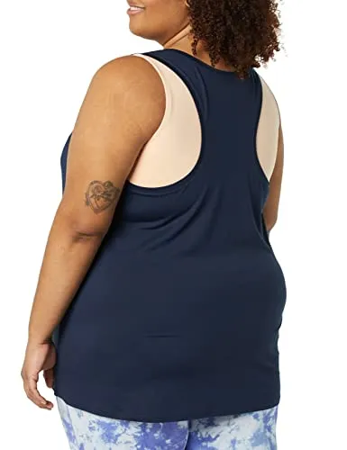 Amazon Essentials Women's Tech Stretch Racerback Tank Top - Discontinued Colors, Bright Pink, 1X