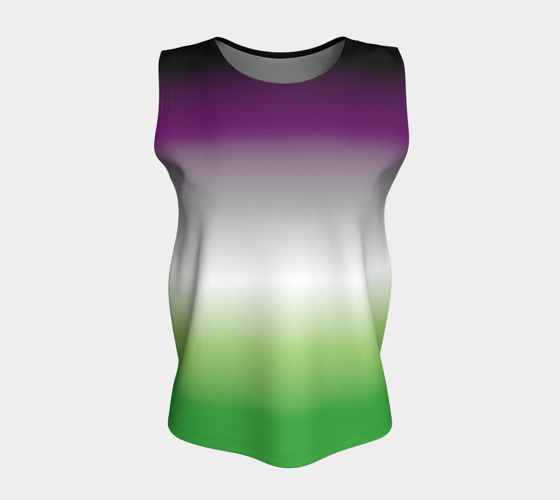 Aroace - V6 Gradient Loose Tank (Long)