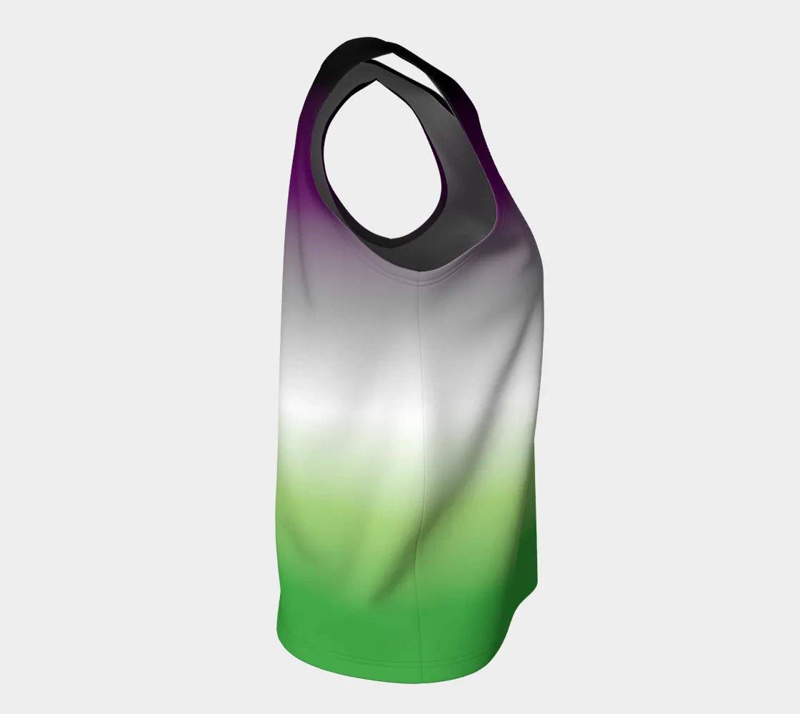 Aroace - V6 Gradient Loose Tank (Long)