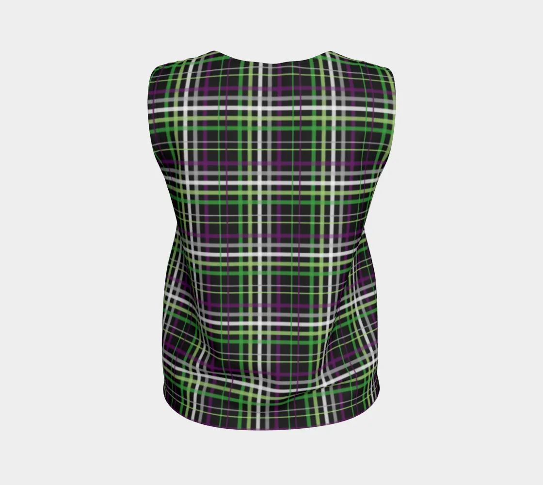 Aroace - V6 Plaid Loose Tank