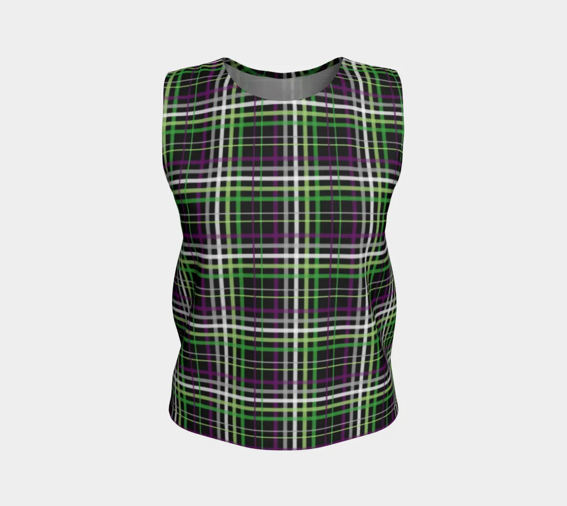 Aroace - V6 Plaid Loose Tank