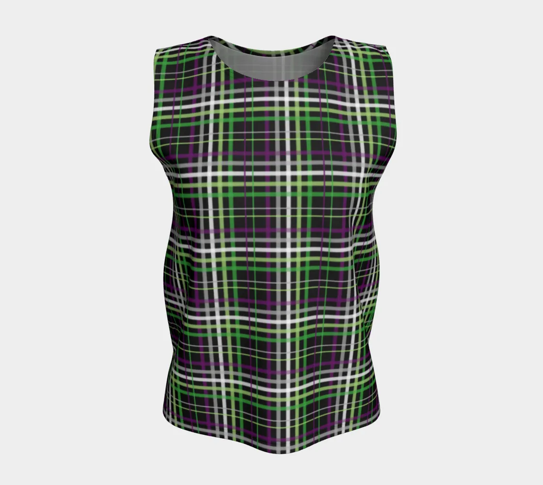 Aroace - V6 Plaid Loose Tank
