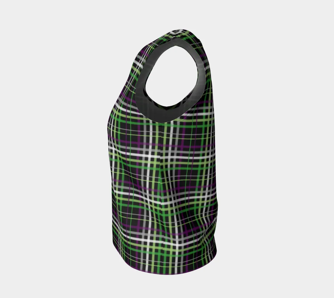 Aroace - V6 Plaid Loose Tank