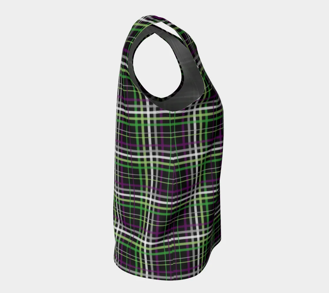 Aroace - V6 Plaid Loose Tank