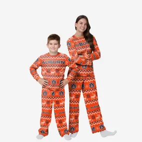 Auburn Tigers Youth Ugly Pattern Family Holiday Pajamas