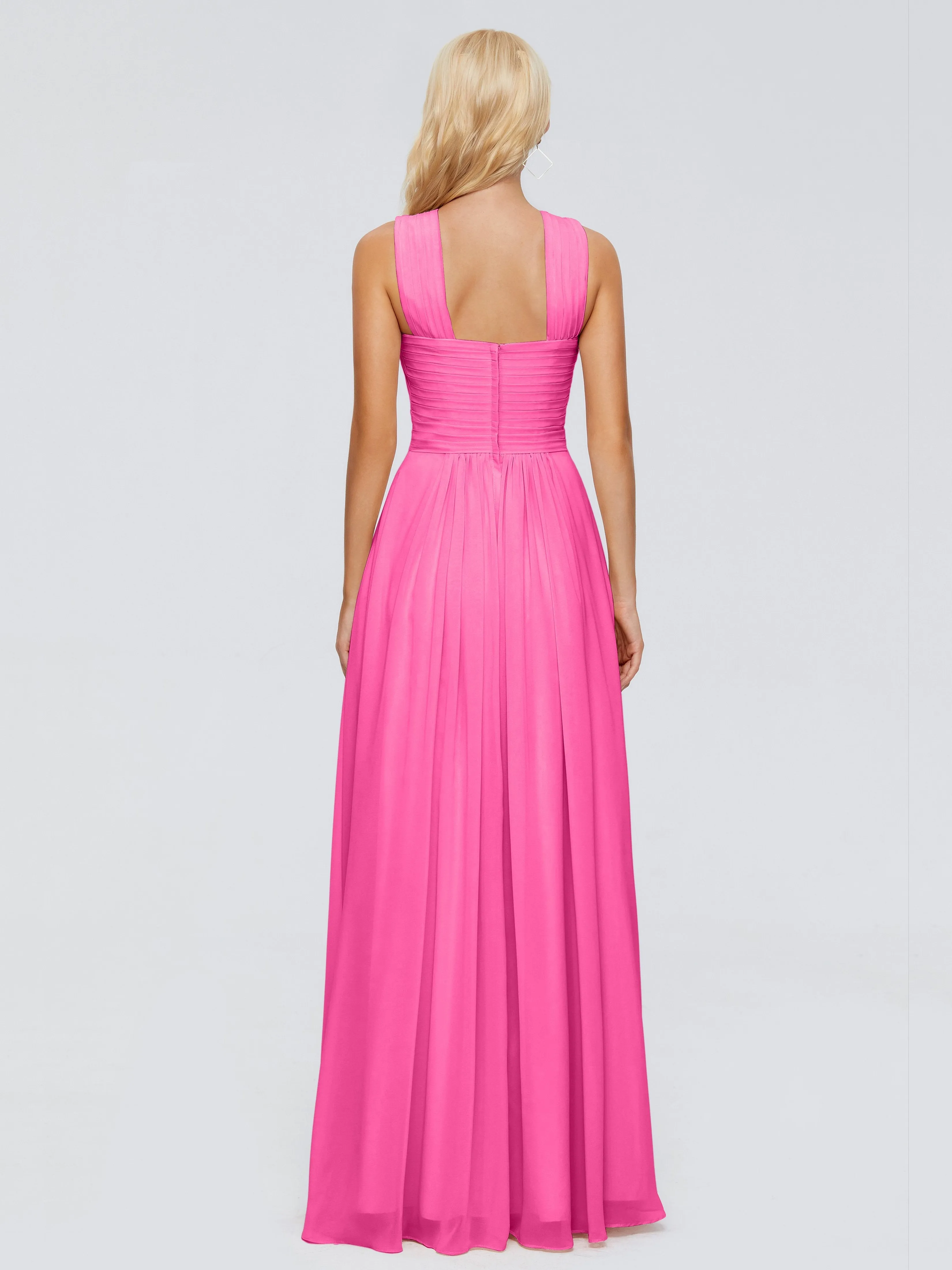 Azalea Bridesmaid Dresses Aliyah Charming A-Line Straps Chiffon Bridesmaid Dresses