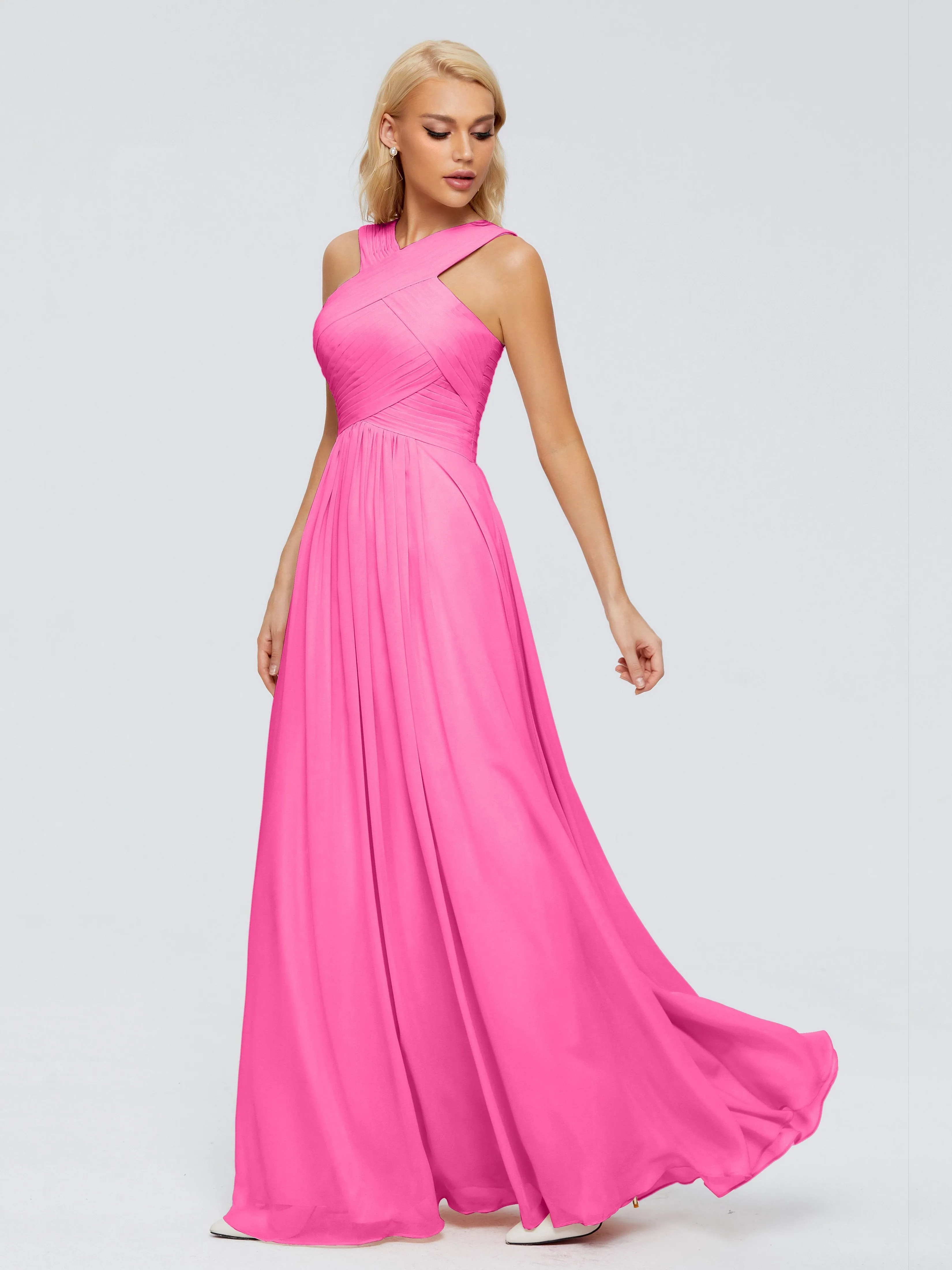Azalea Bridesmaid Dresses Aliyah Charming A-Line Straps Chiffon Bridesmaid Dresses