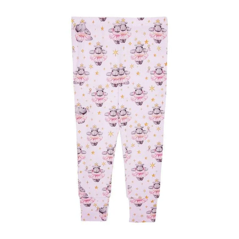 Bamboo Long Sleeve Pajama Set - Philomena (Hippos)