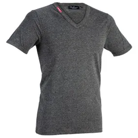 Basic DOS V Neck - Drk Grey Melange T-shirt - Caliente T-shirts & Polos Collection