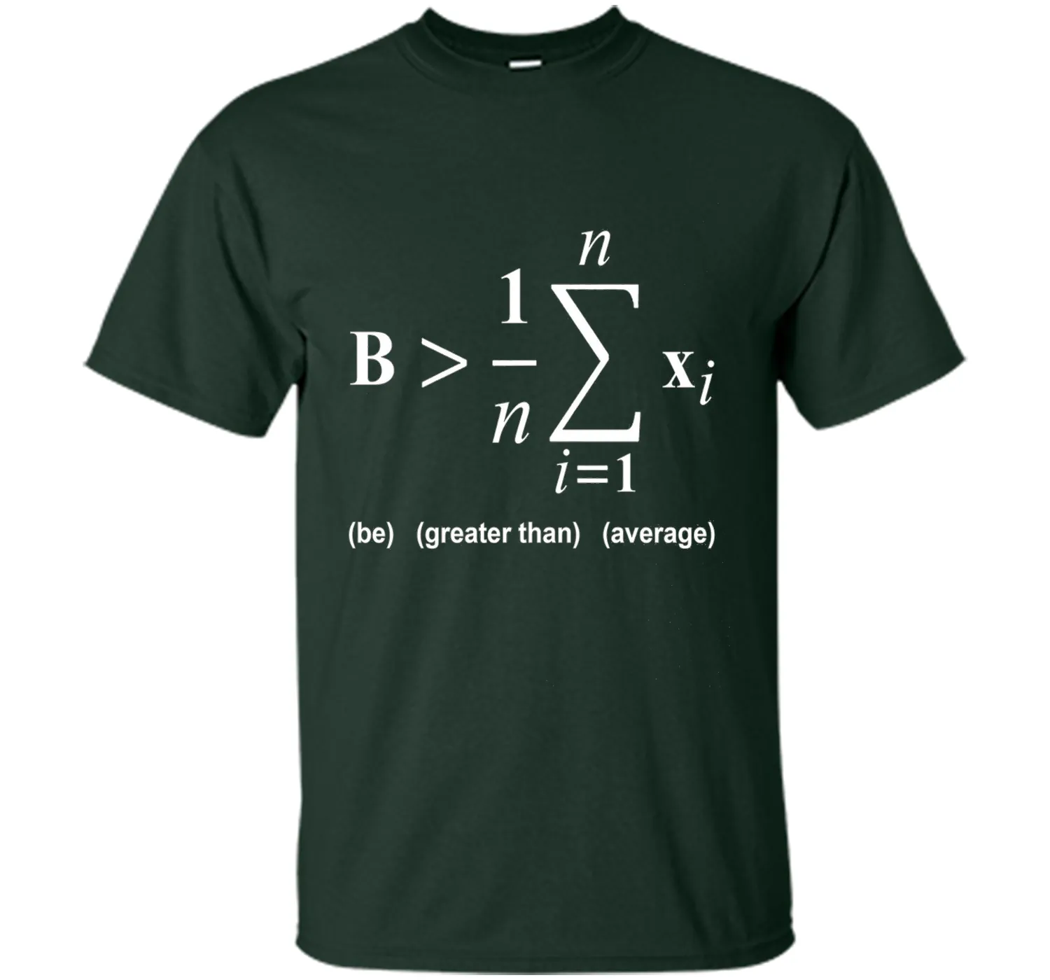 Be Greater Than Average Math Funny Shirts