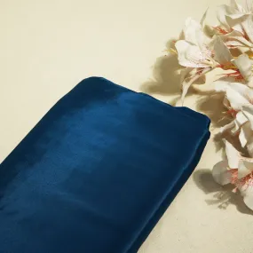 Blue Solid Natural Crepe Fabric 01001 GT-19715