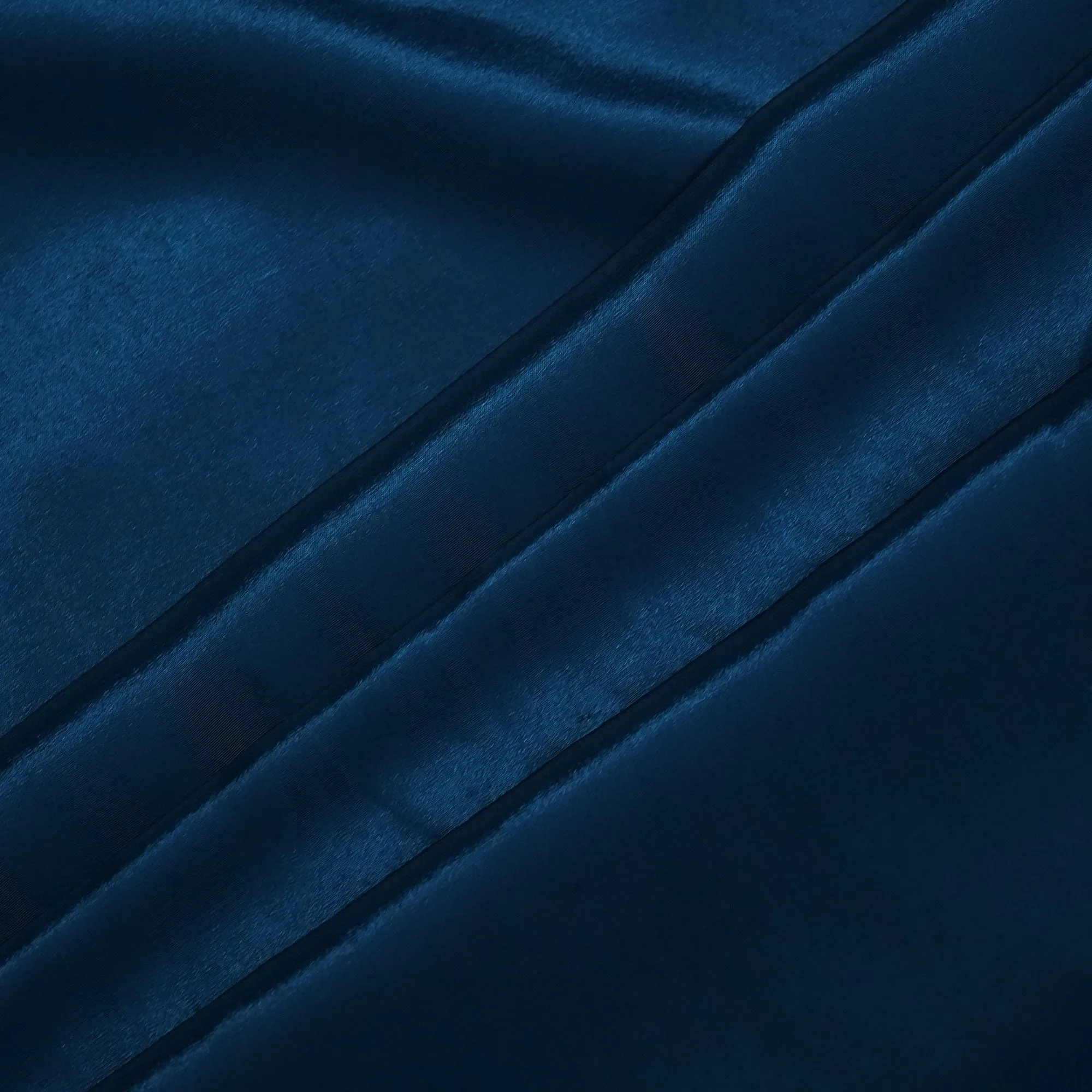 Blue Solid Natural Crepe Fabric 01001 GT-19715