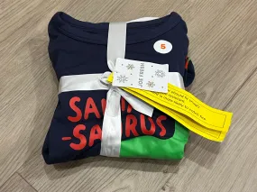 BNWT, “Santa Saurus” Two-piece Pajamas, 2 piece PJ set from Joe Fresh, size 5, Kids 5/5T (extra small)