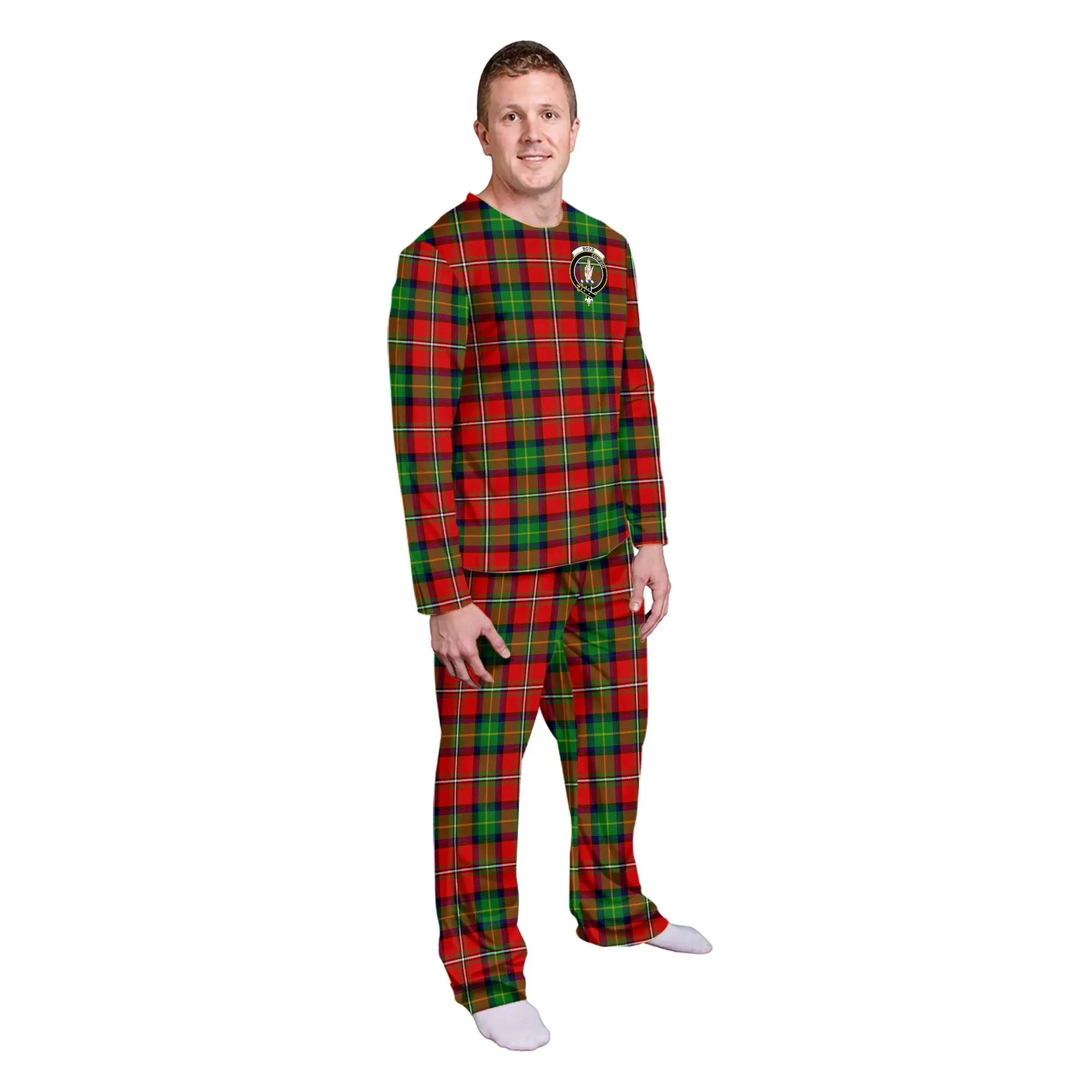 Boyd Tartan Pajamas Family Set with Family Crest