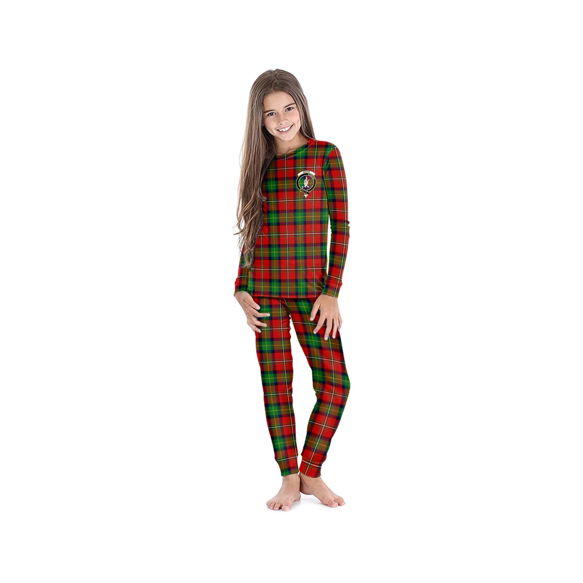 Boyd Tartan Pajamas Family Set with Family Crest