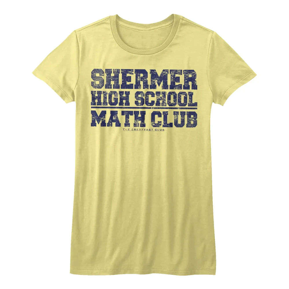 Breakfast Club Math Club Juniors T-Shirt