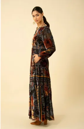 Brooklyn Long Sleeve Tiered Maxi