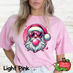 Bubblegum Pink Santa T-Shirt