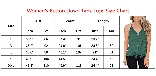 Button Down Tank Tops for Women Casual Summer Tops Sleeveless Basic Shirts Tie Front Strappy Blouses Black