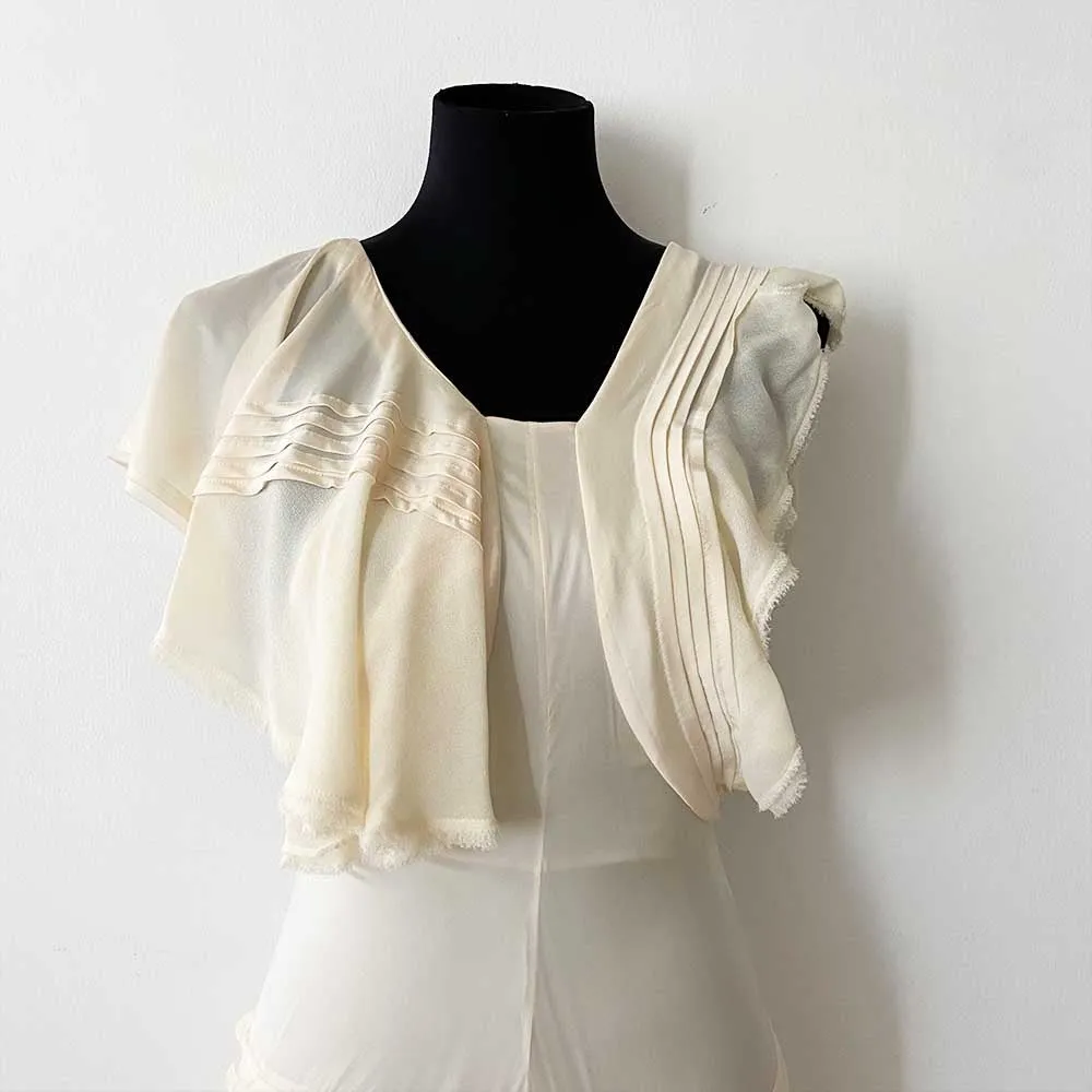 Chloe Ruffle Detail Detail Silk Dress