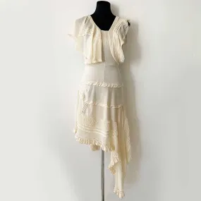 Chloe Ruffle Detail Detail Silk Dress