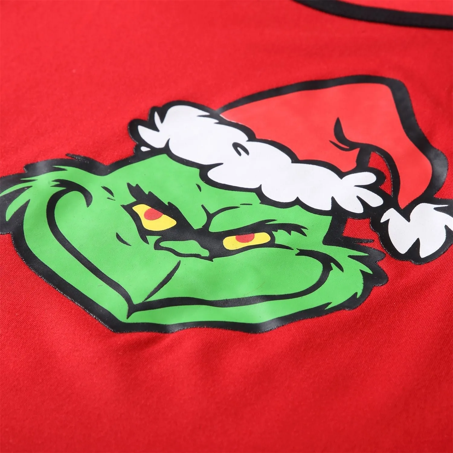 Christmas Family Matching Cozy Pajama Set Grinch Print
