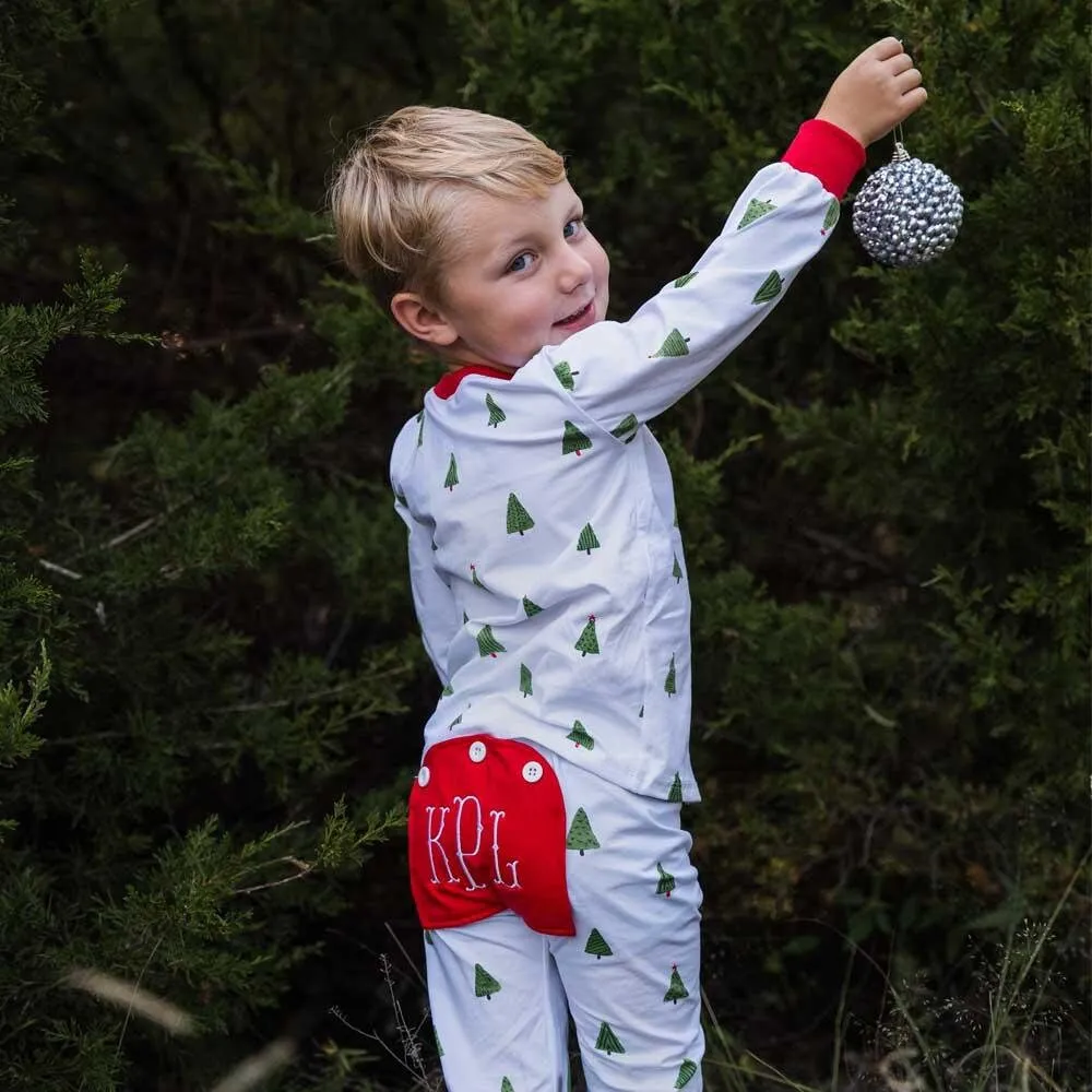 Christmas Tree Butt flap Pajamas