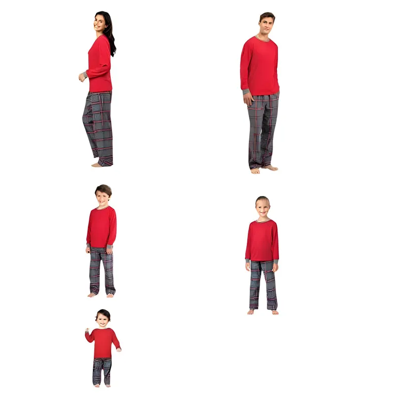 Classic Plaid Matching Family Pajamas