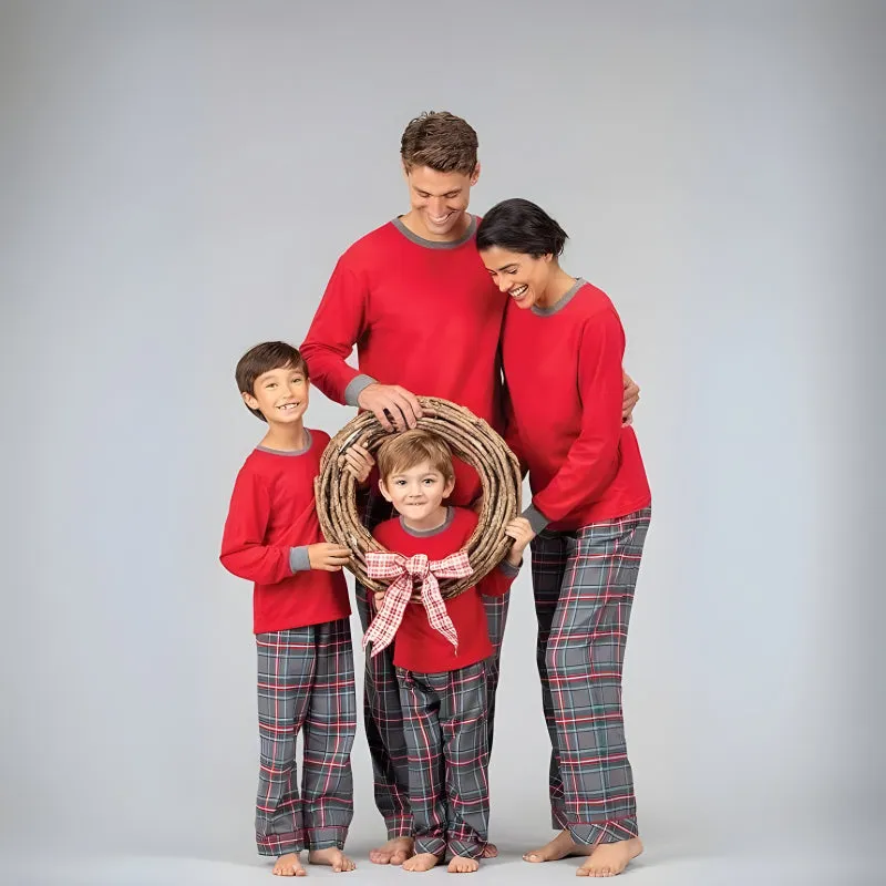 Classic Plaid Matching Family Pajamas