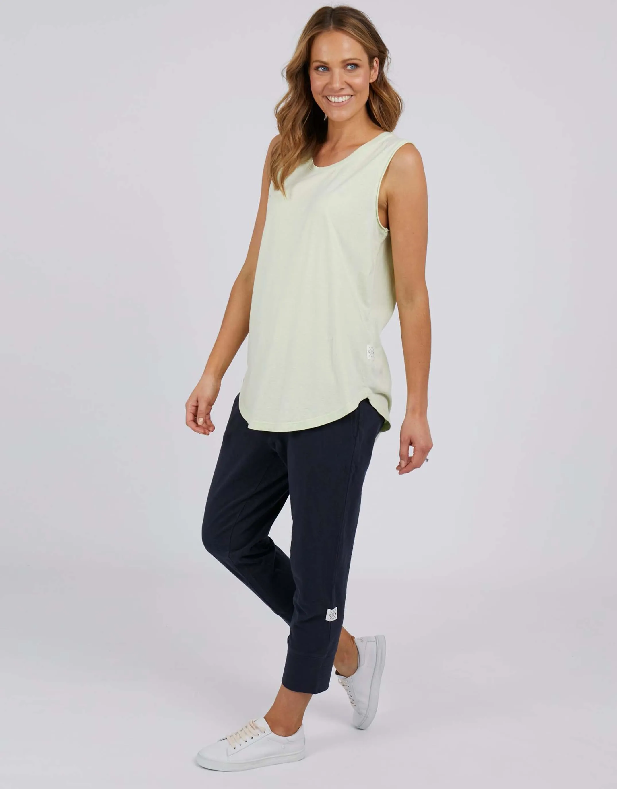 Cloud Scoop Tank - Lime Cream
