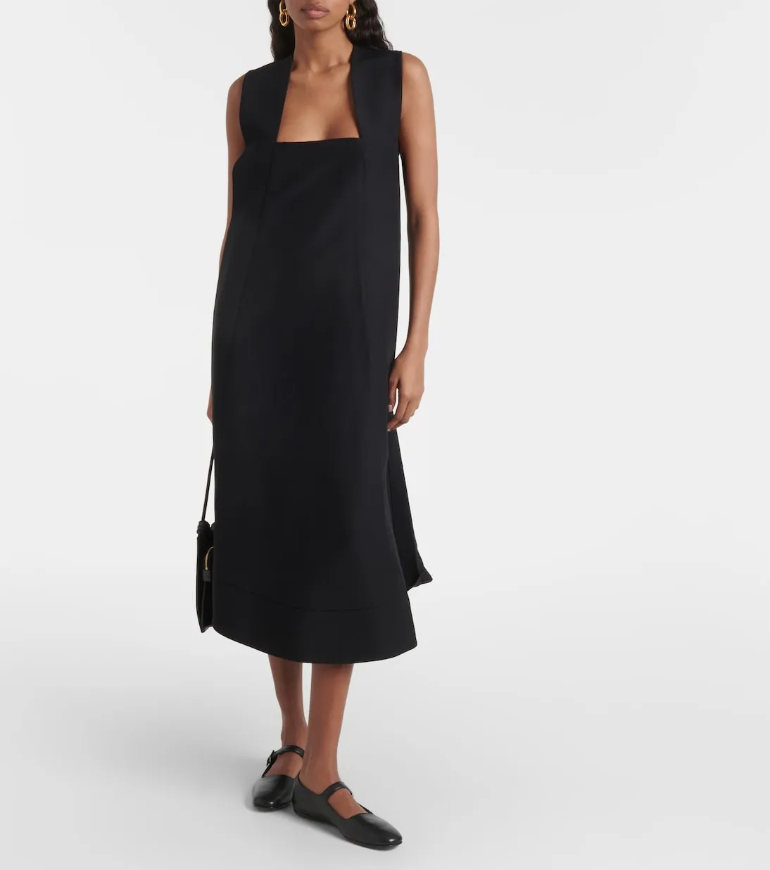 Co bandage midi dress, black