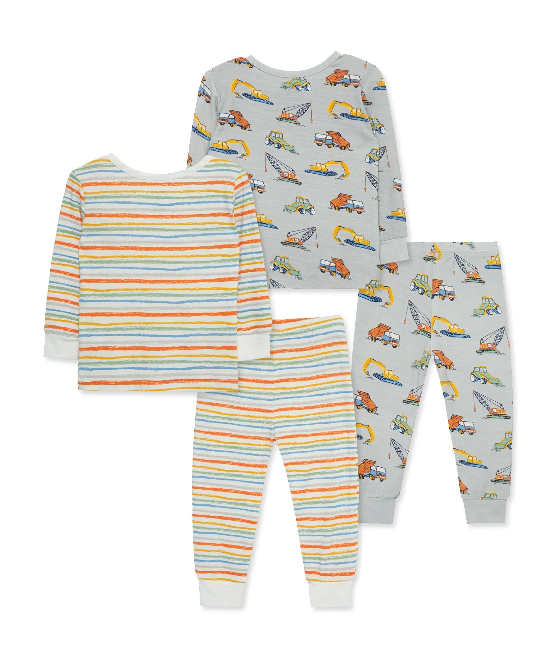 Construction 4-Piece Toddler Pajama Set