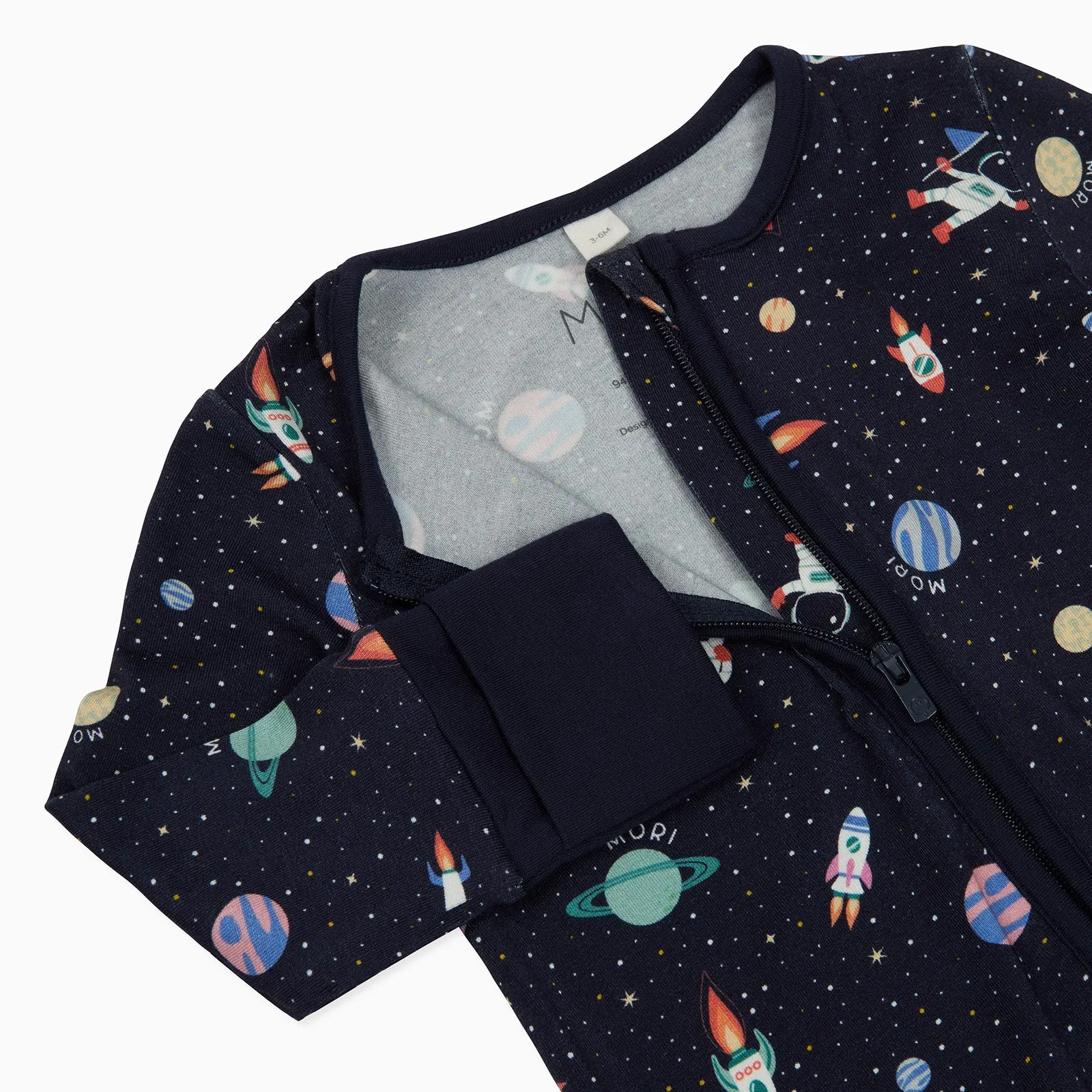 Cosmic Clever Zip Baby Pajamas