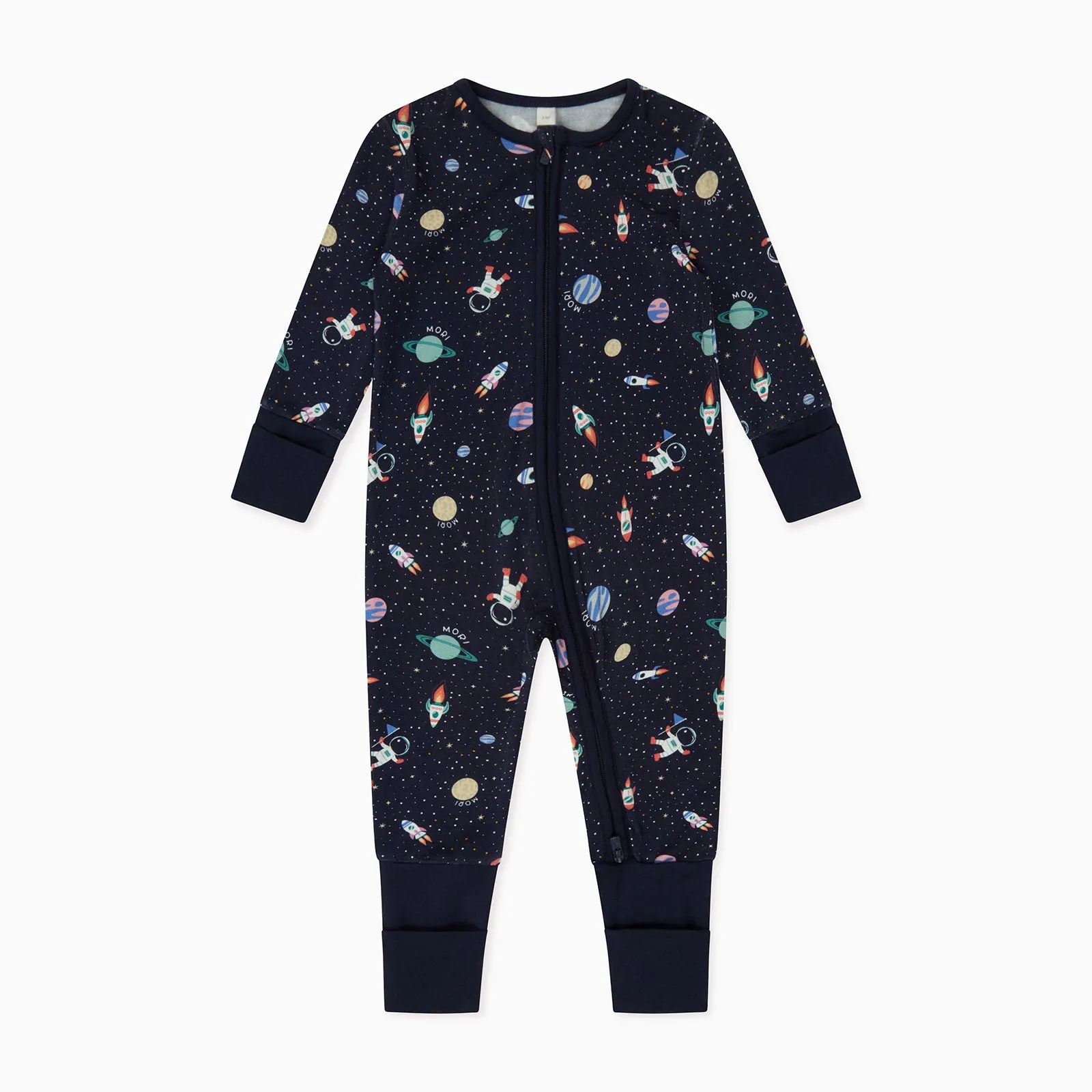 Cosmic Clever Zip Baby Pajamas