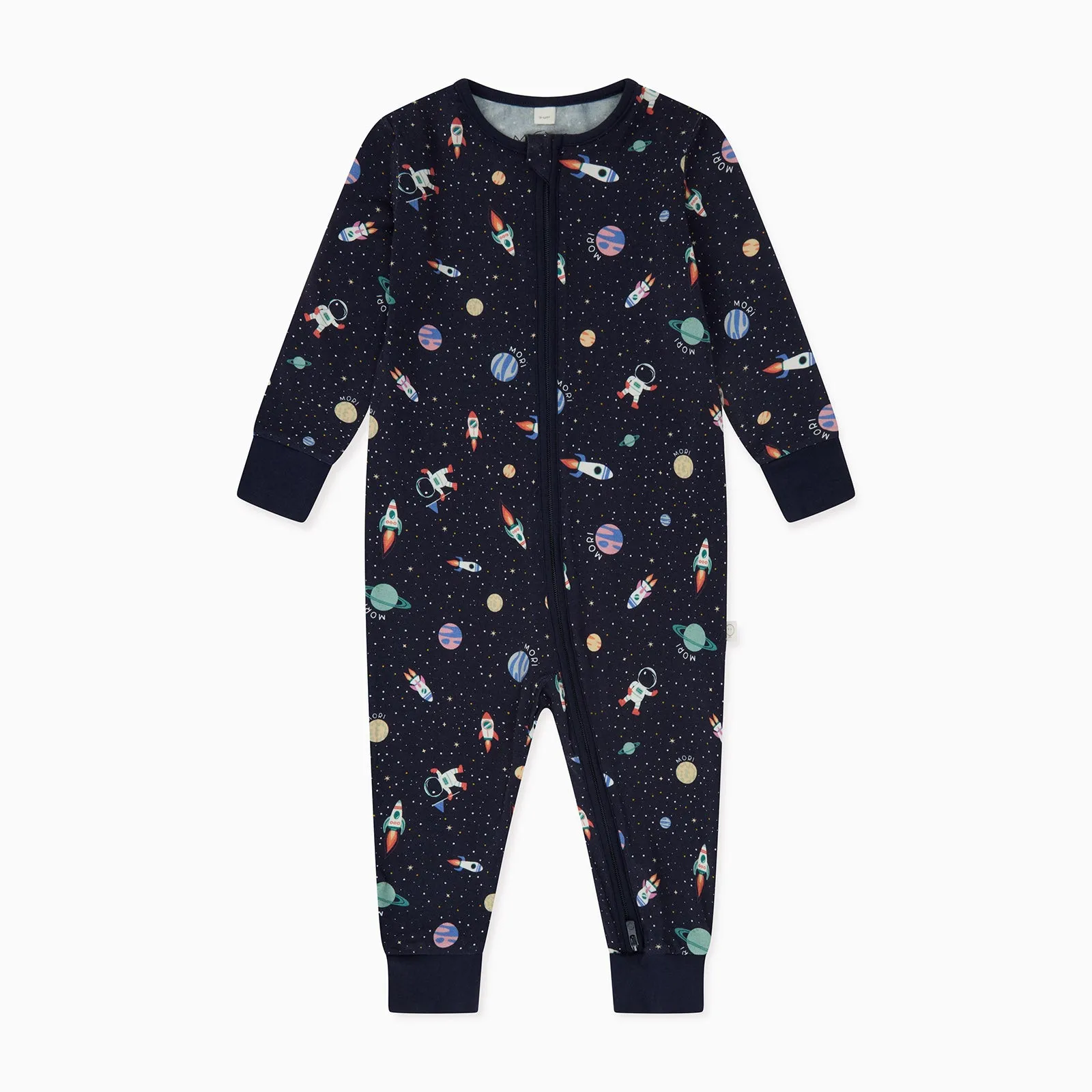 Cosmic Clever Zip Baby Pajamas