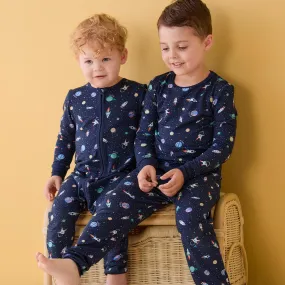 Cosmic Clever Zip Baby Pajamas