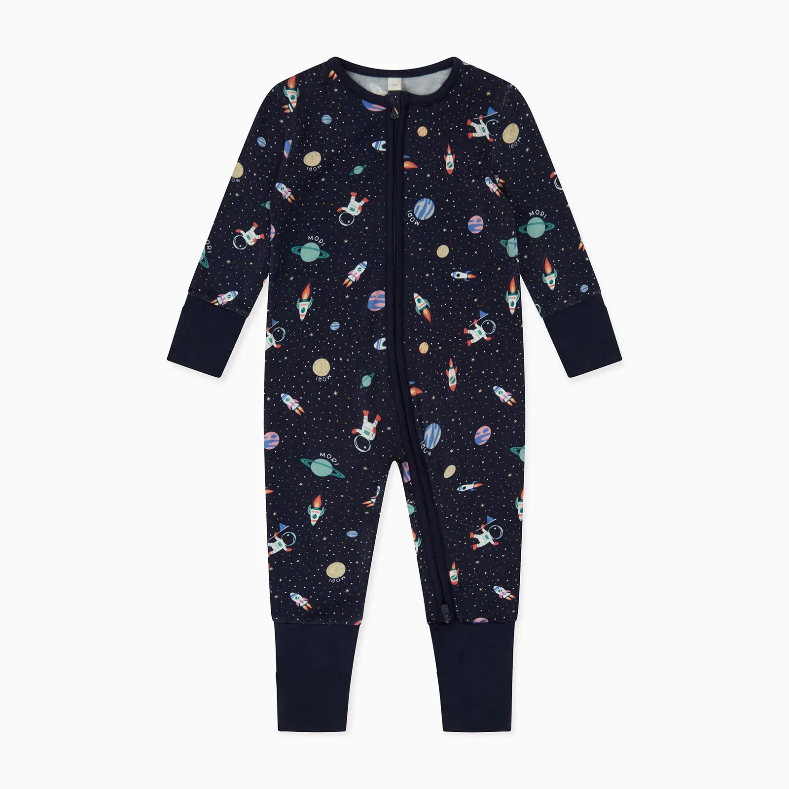 Cosmic Clever Zip Baby Pajamas