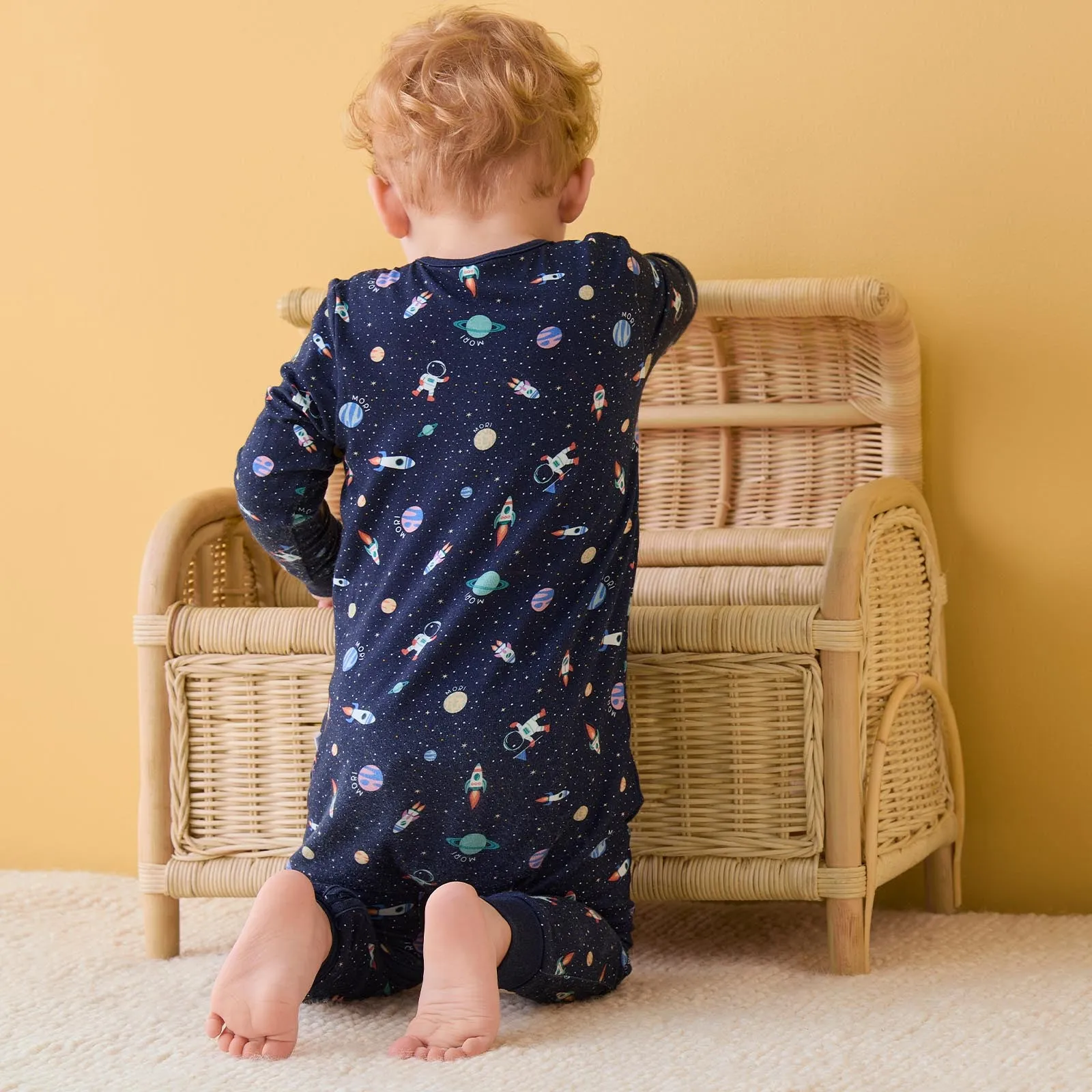 Cosmic Clever Zip Baby Pajamas