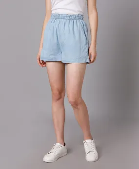 Cotton Shorts- Blue