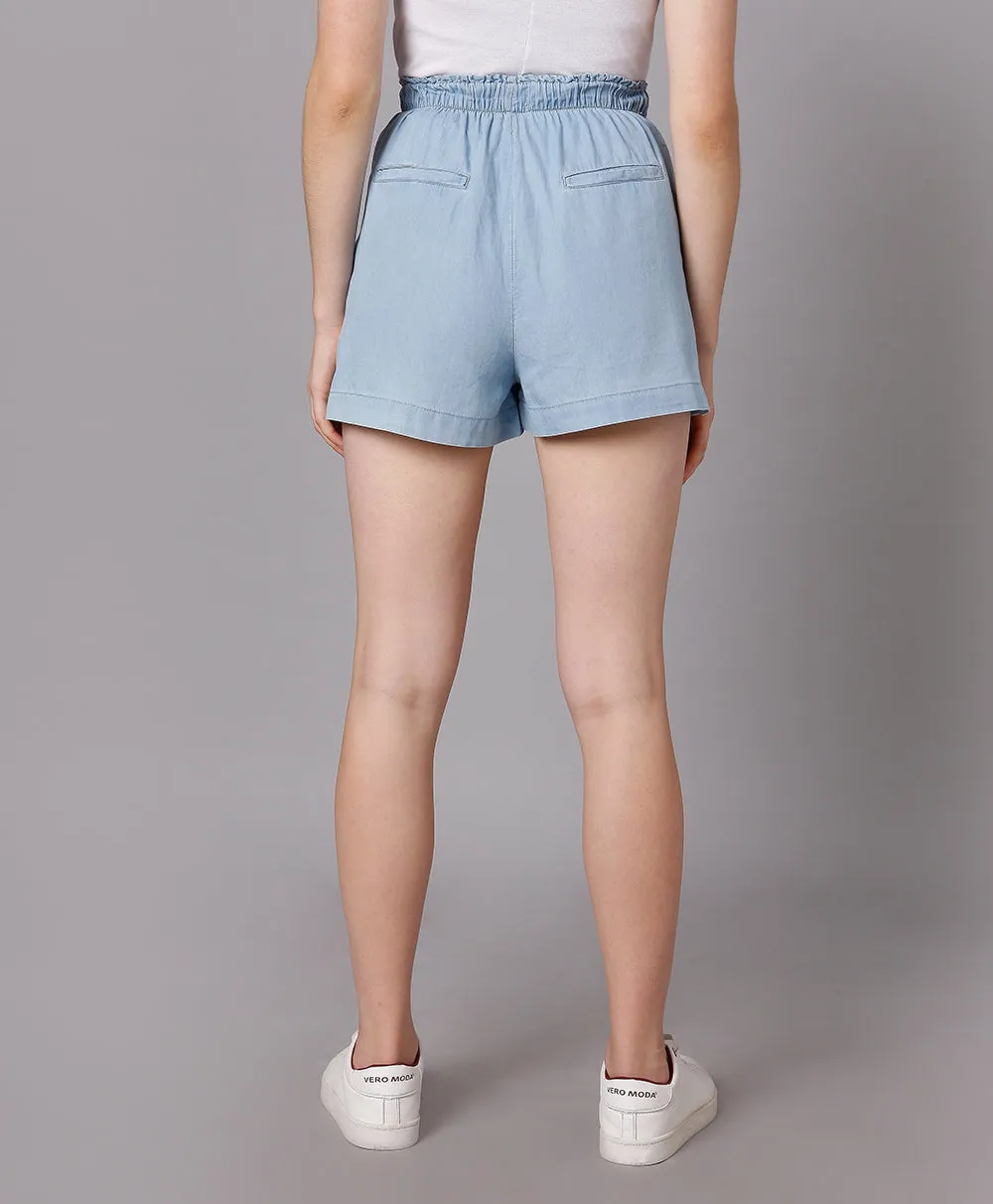 Cotton Shorts- Blue