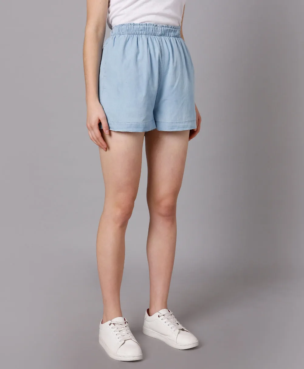 Cotton Shorts- Blue