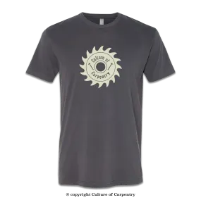 Culture of Carpentry Sawblade Icon T-Shirt - Heavy Metal