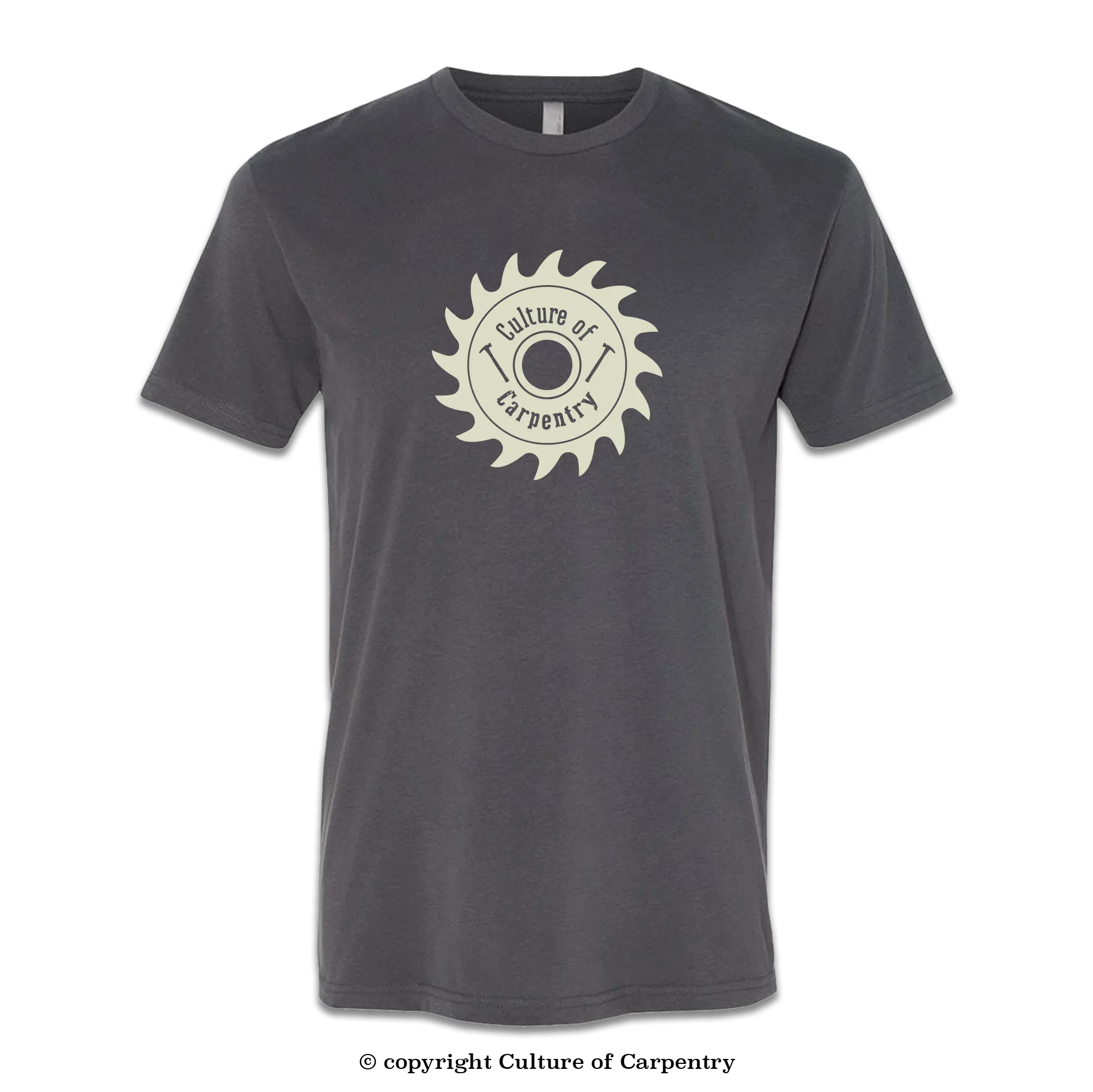 Culture of Carpentry Sawblade Icon T-Shirt - Heavy Metal