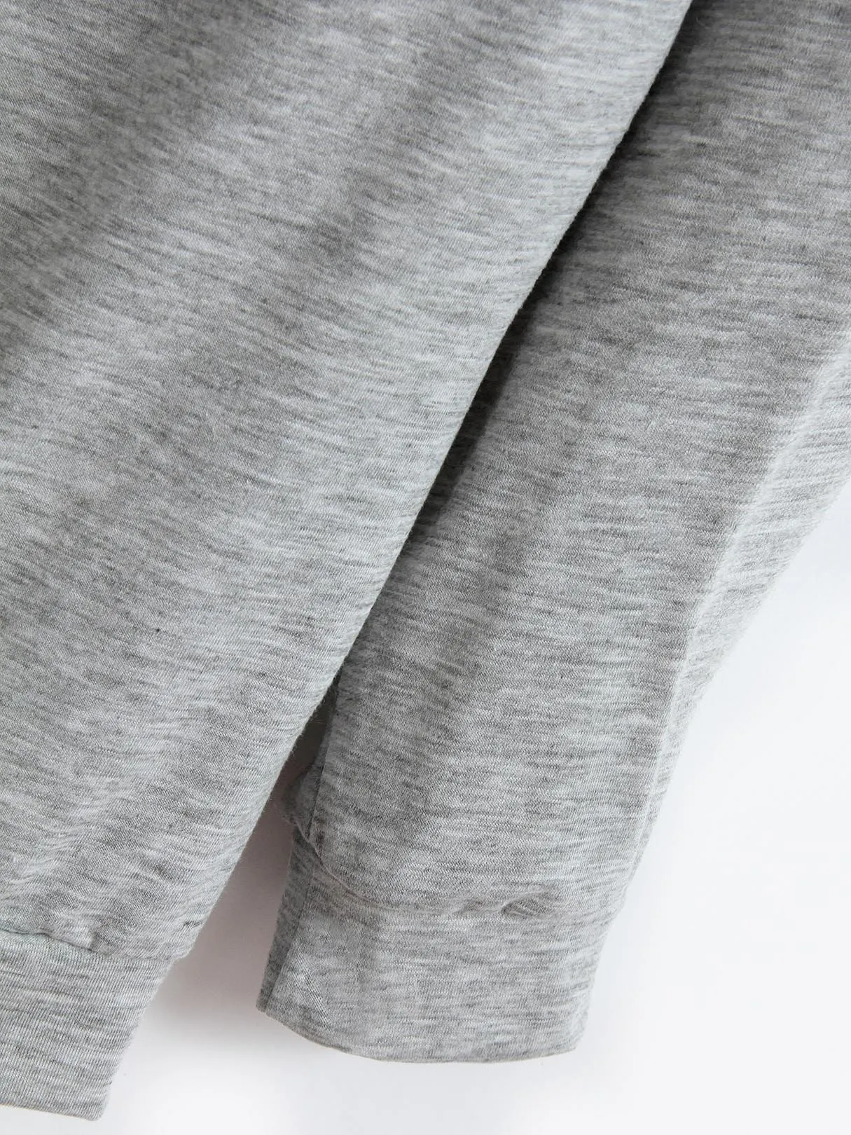 Custom Off The Shoulder Long Sleeve Light Grey T-Shirts