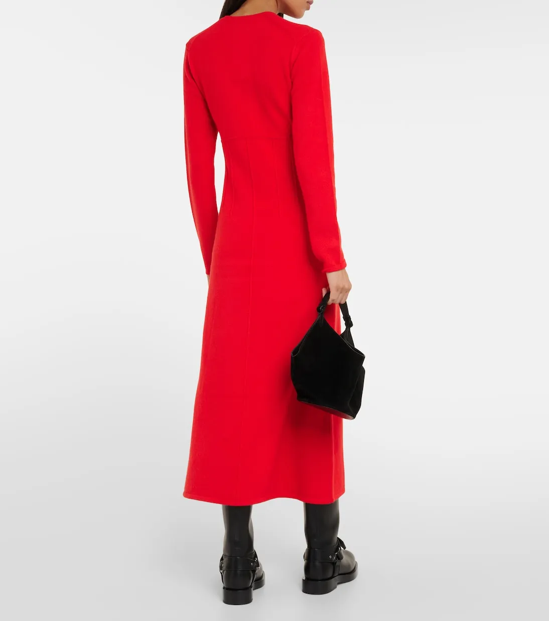 Dorothee Schumacher Contemporary Knitted Midi Dress, Red