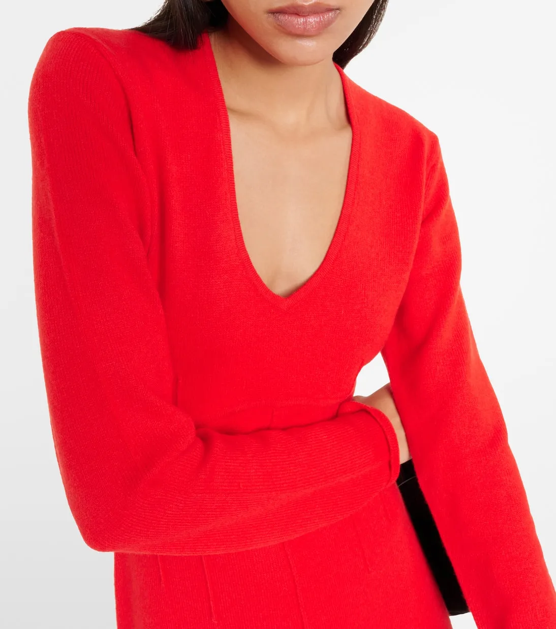 Dorothee Schumacher Contemporary Knitted Midi Dress, Red